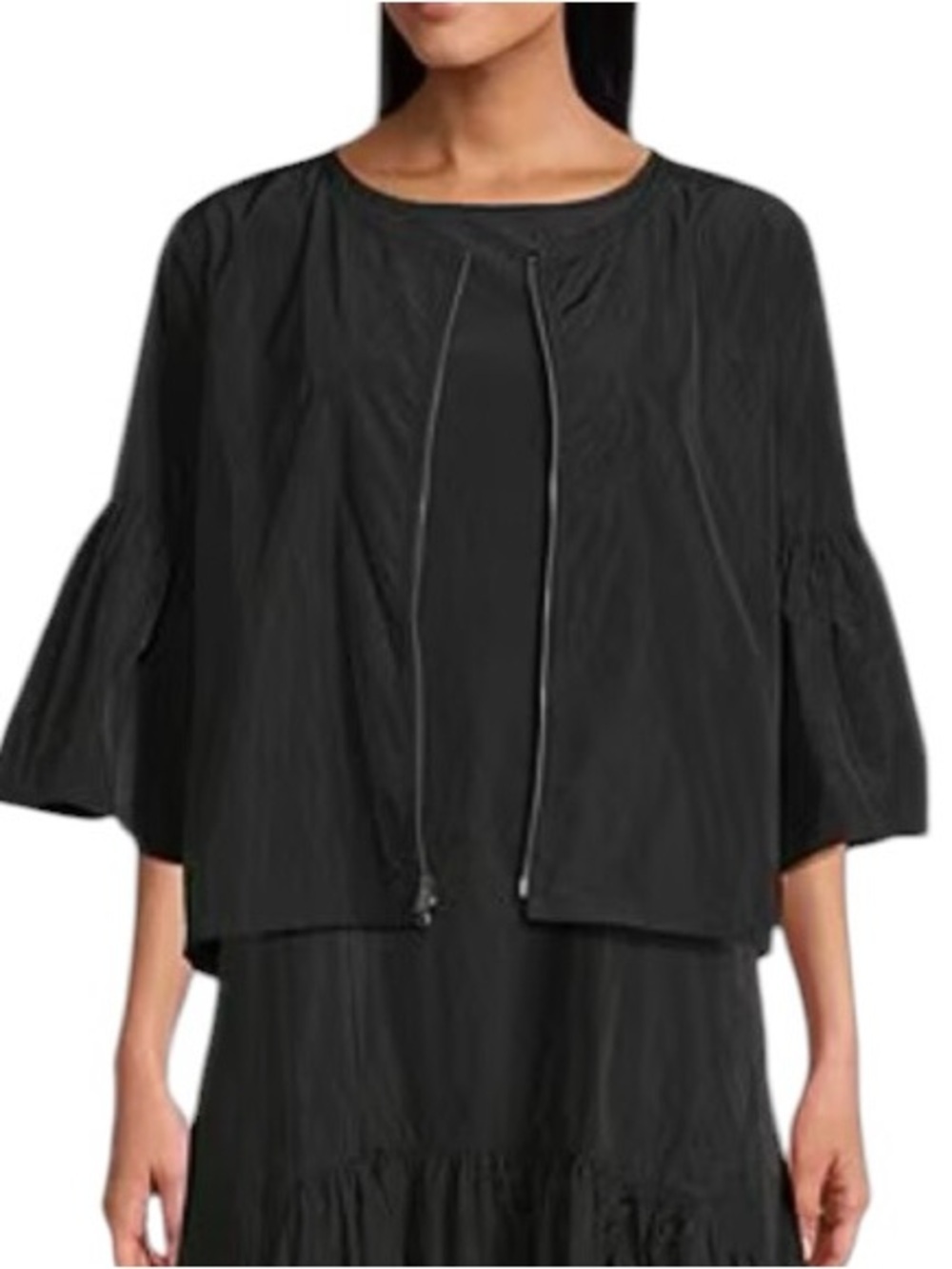 Bryn Walker Frida Memory Crunch Jacket Top S Oversized Boxy Minimalist Taffeta